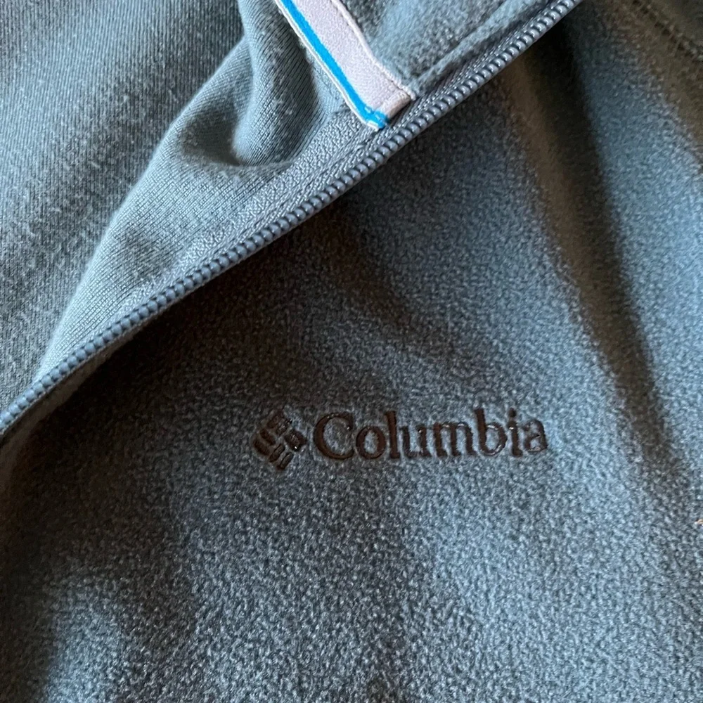 Columbia Men's Aqua Quarter-Zip Pullover - Picture 3 of 6